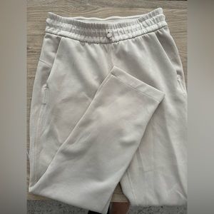 Lululemon brushed softstreme split hem high rise cropped pants